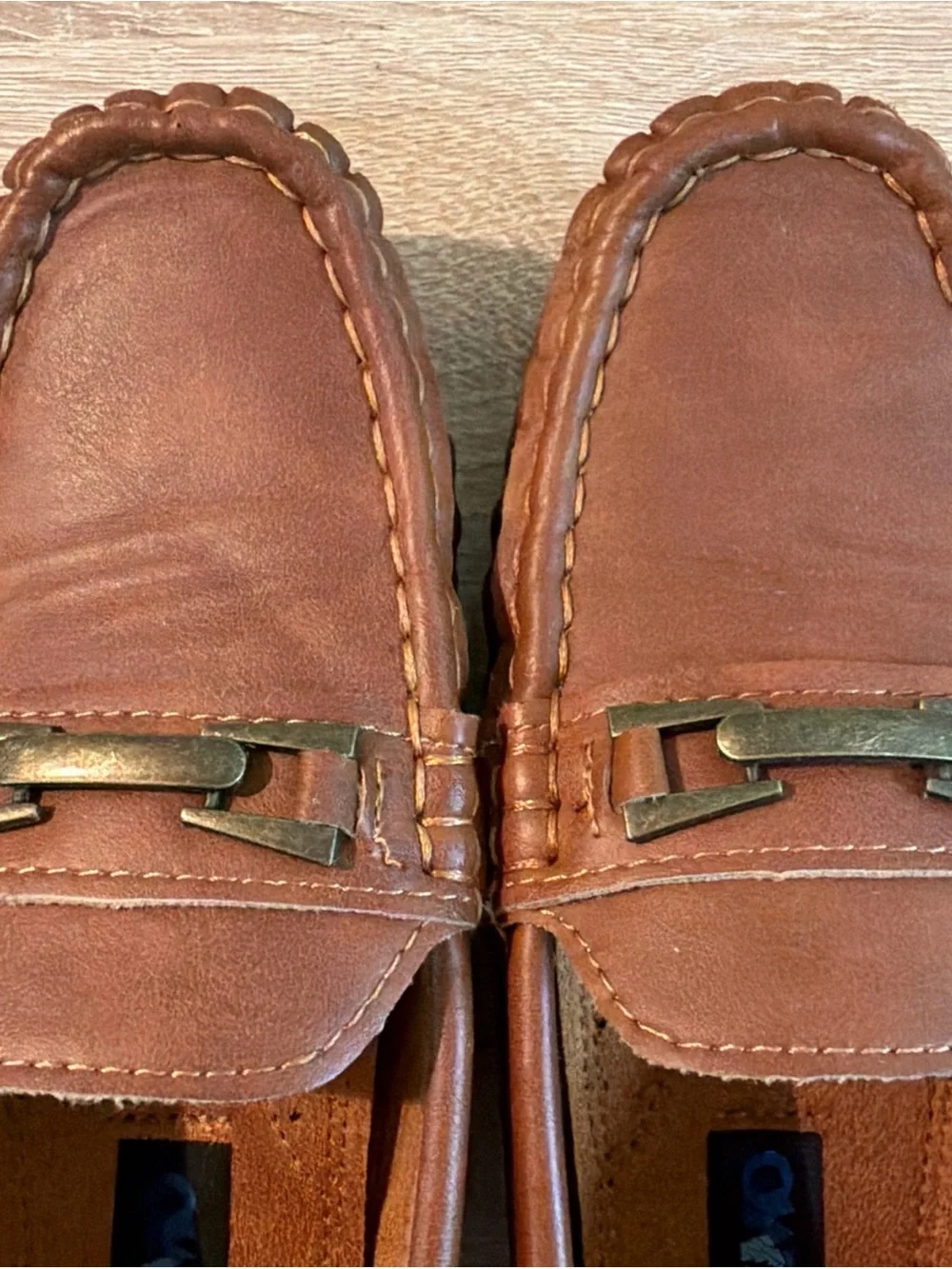 JOSMO Toddler Boys Size 13 Brown Horsebit Loafers Moc Toe Dress Shoes Slip On